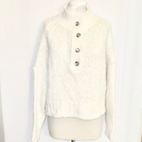 *Host Pick* Everlane Lofty Knit Henley Alpaca Blend Sweater - Picture 2 of 12